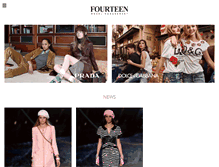 Tablet Screenshot of fourteenmodelmanagement.com